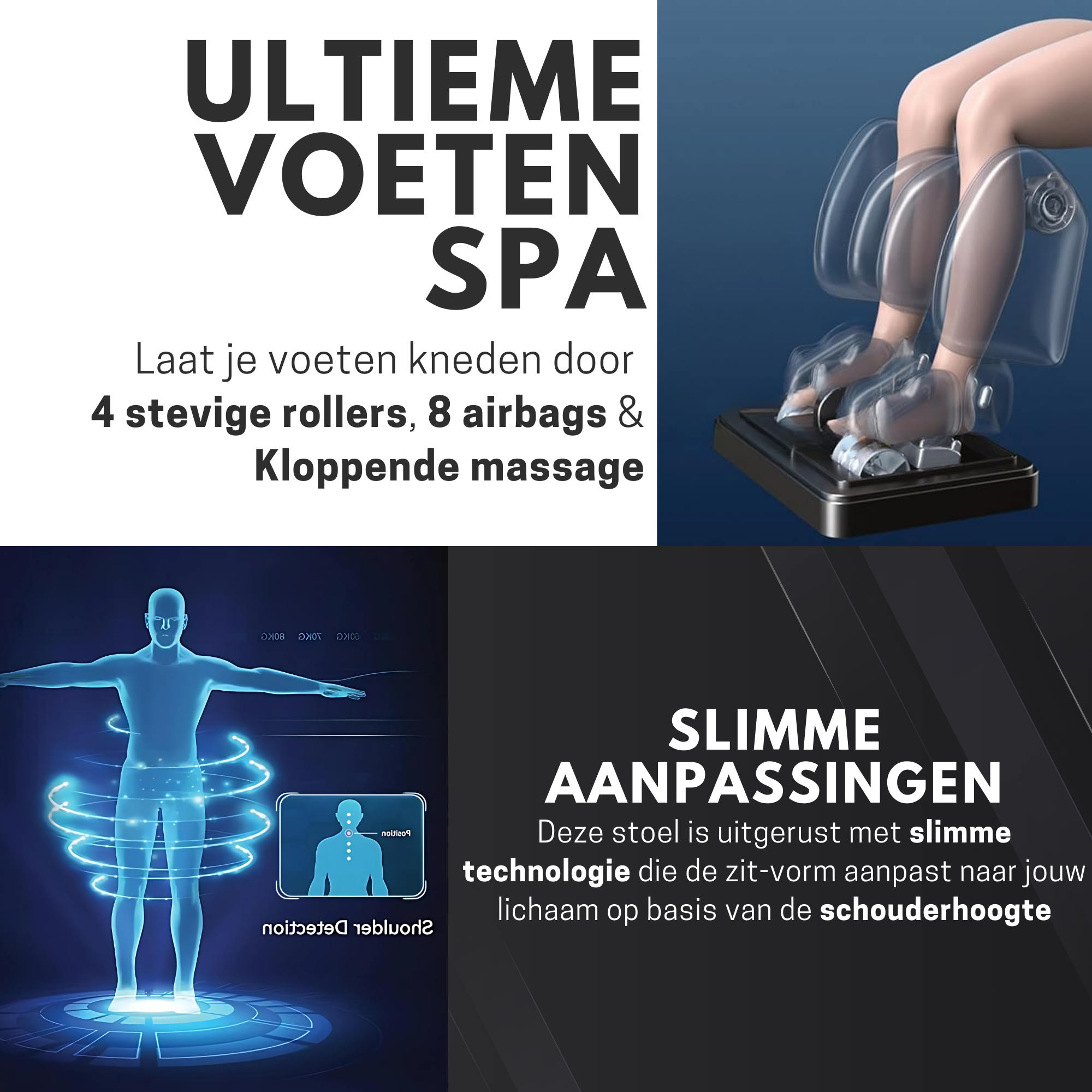 High Aspect® Massagestoel S1 - Space Grey
