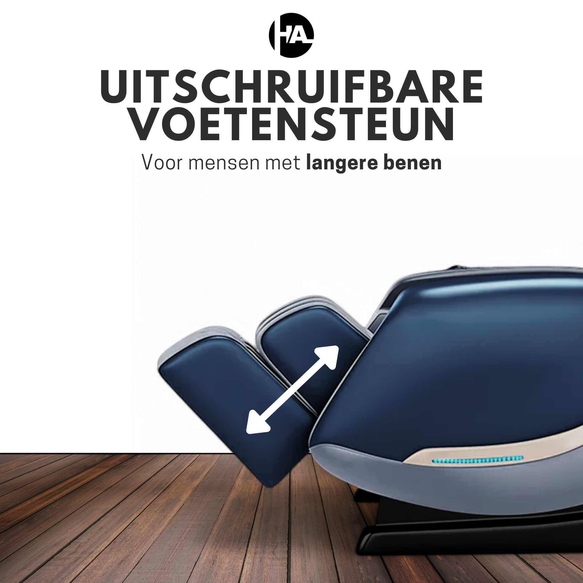High Aspect® Massagestoel D1 - Midnight Blue