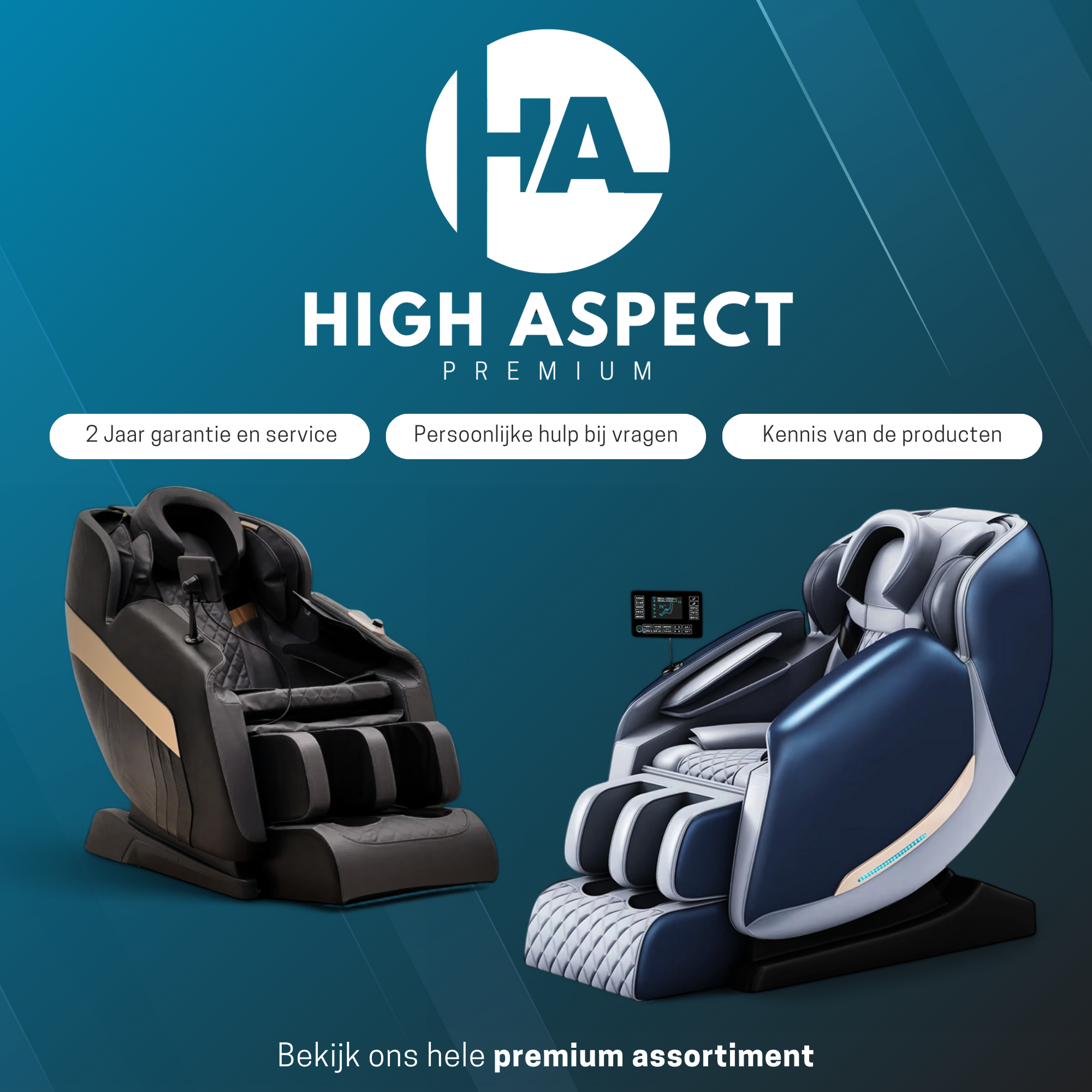 High Aspect® Massagestoel Zenova One - Metallic