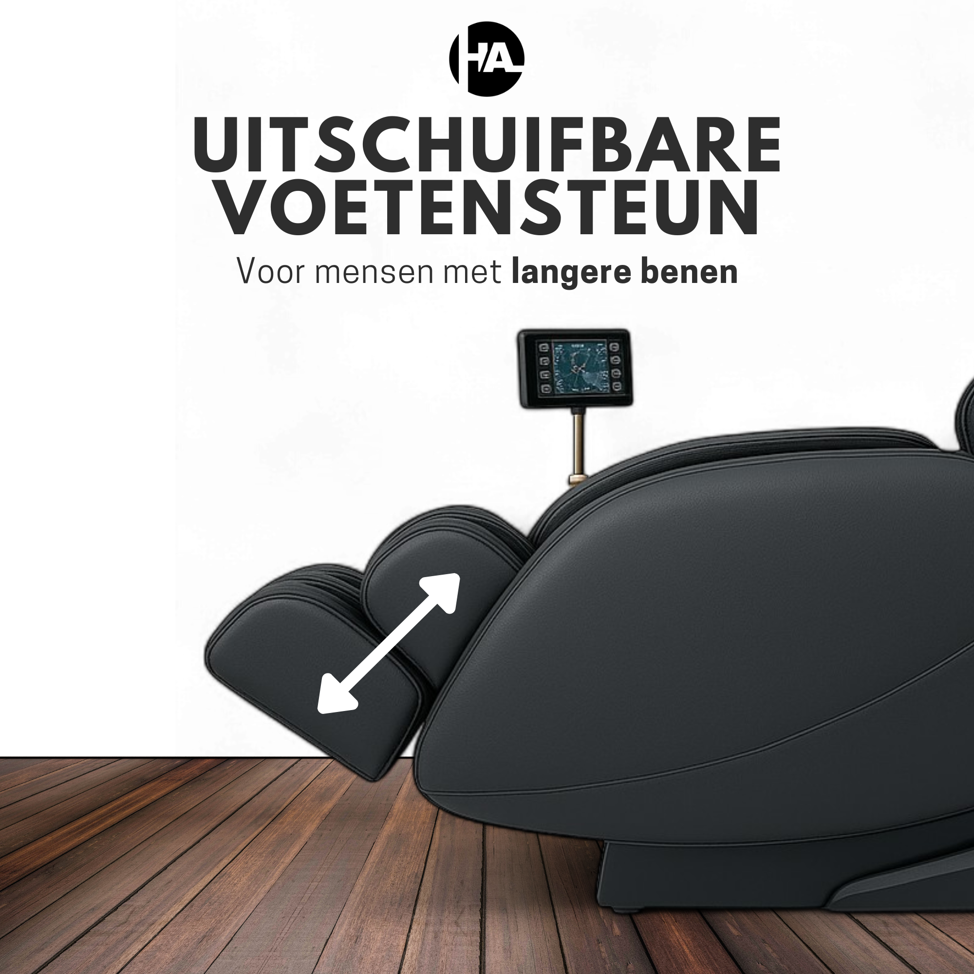 High Aspect® Massagestoel Luxor - Zwart