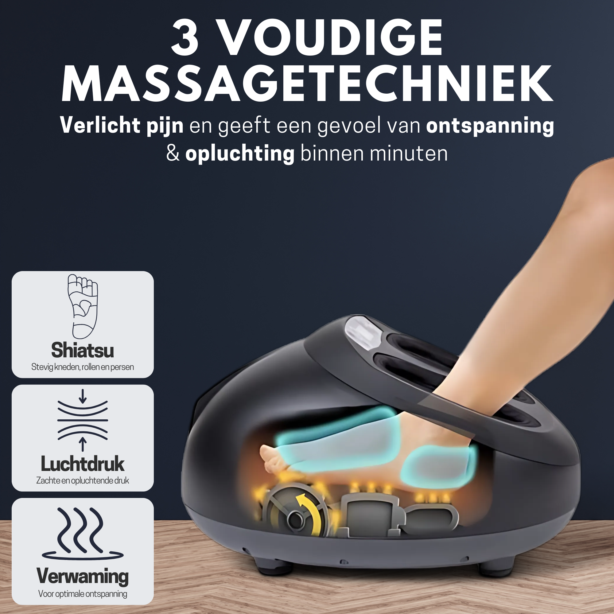 High Aspect® Shiatsu Voet massageapparaat