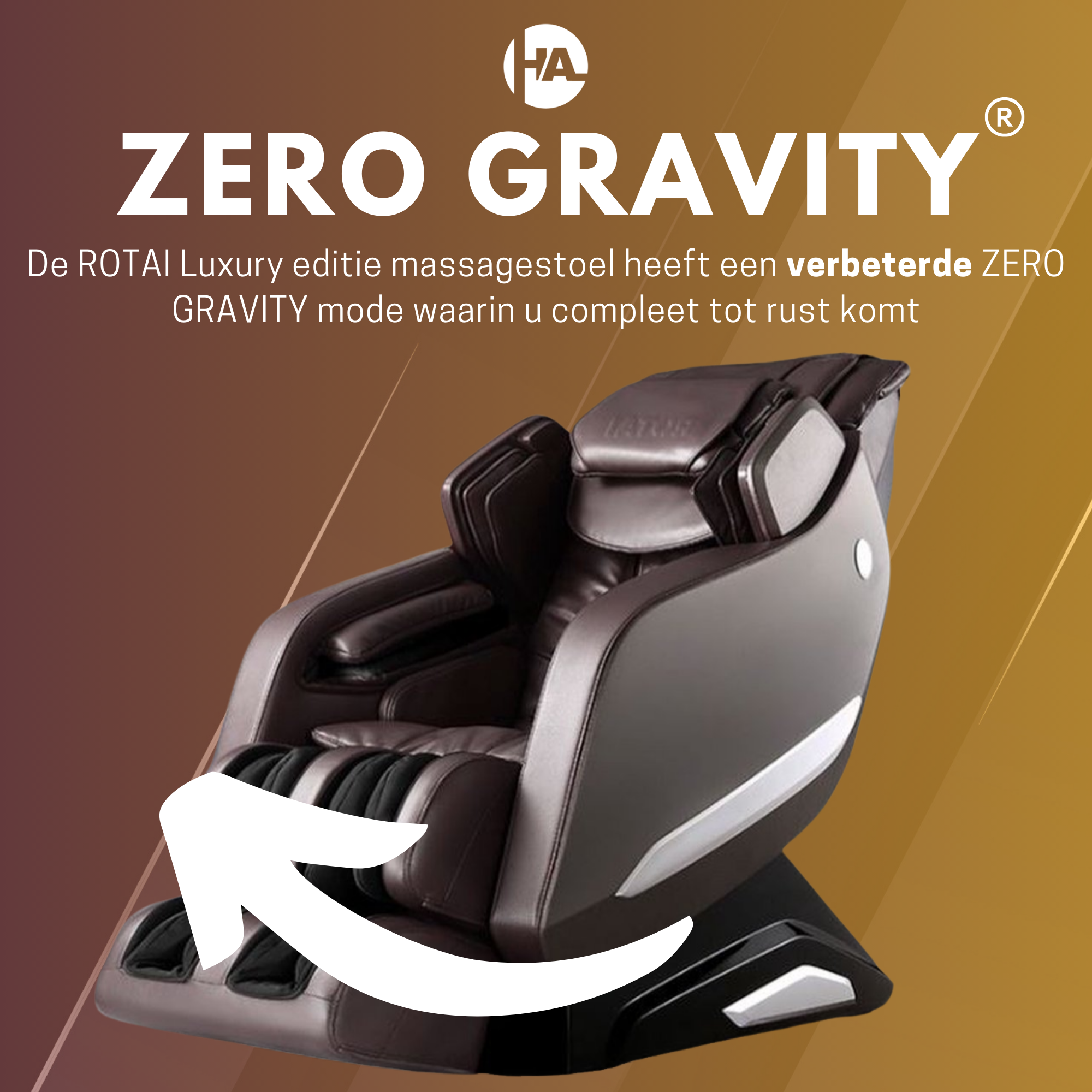 High Aspect® Massagestoel ROTAI - Deep Brown