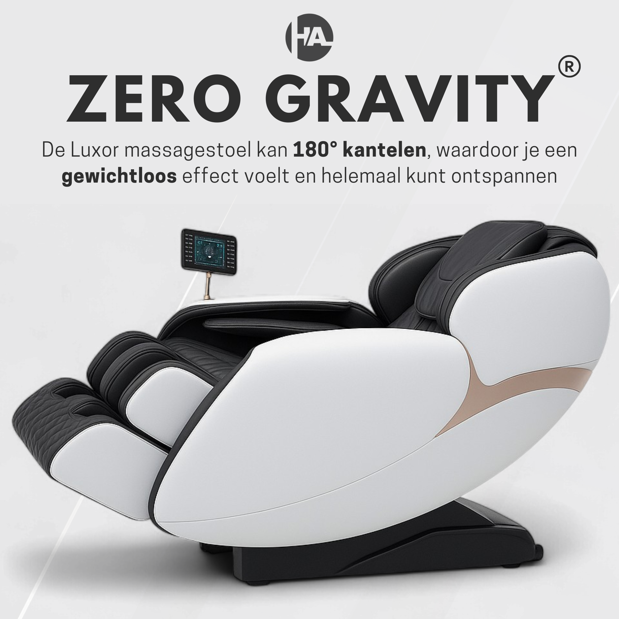 High Aspect® Massagestoel Luxor - Wit
