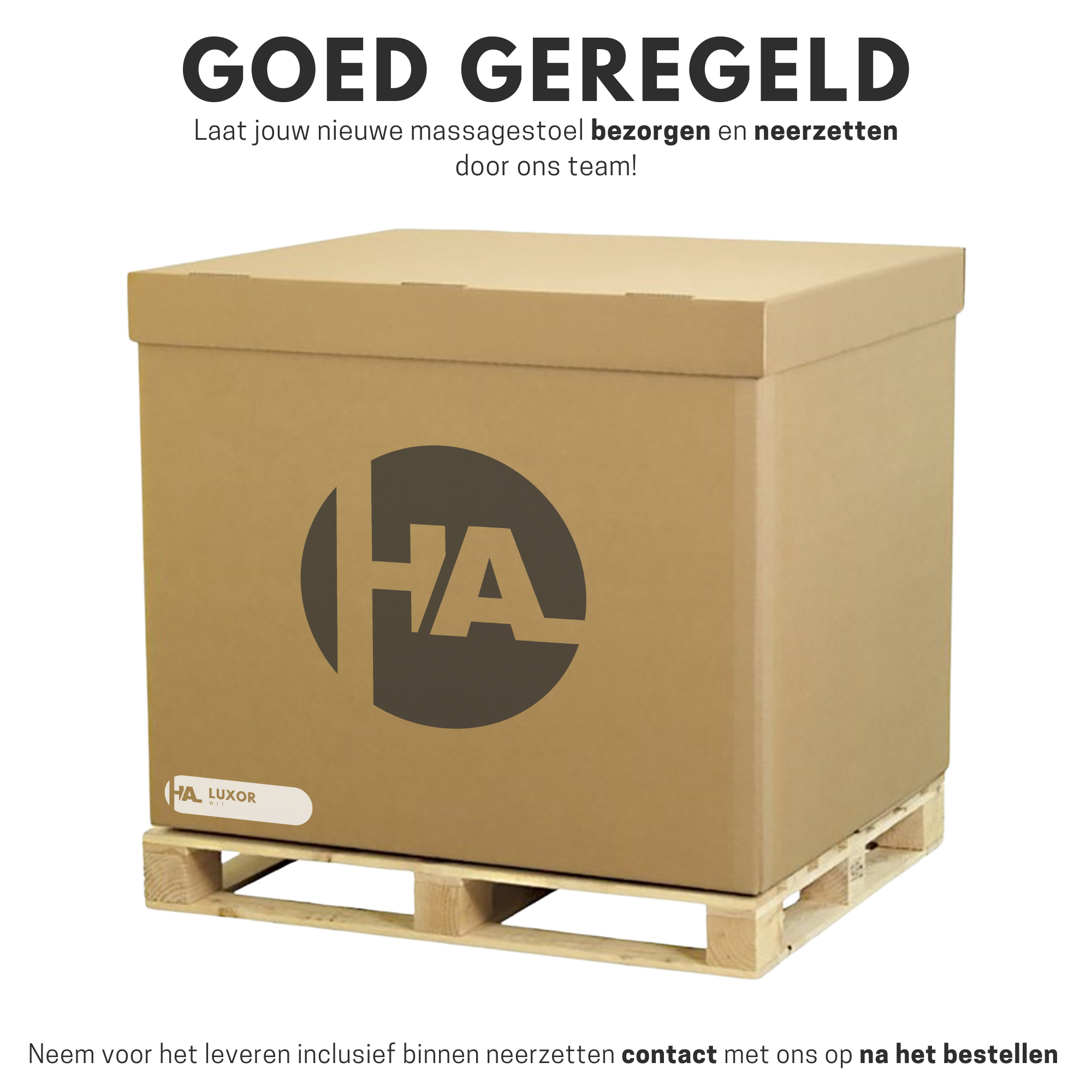 High Aspect® Massagestoel Luxor - Zwart
