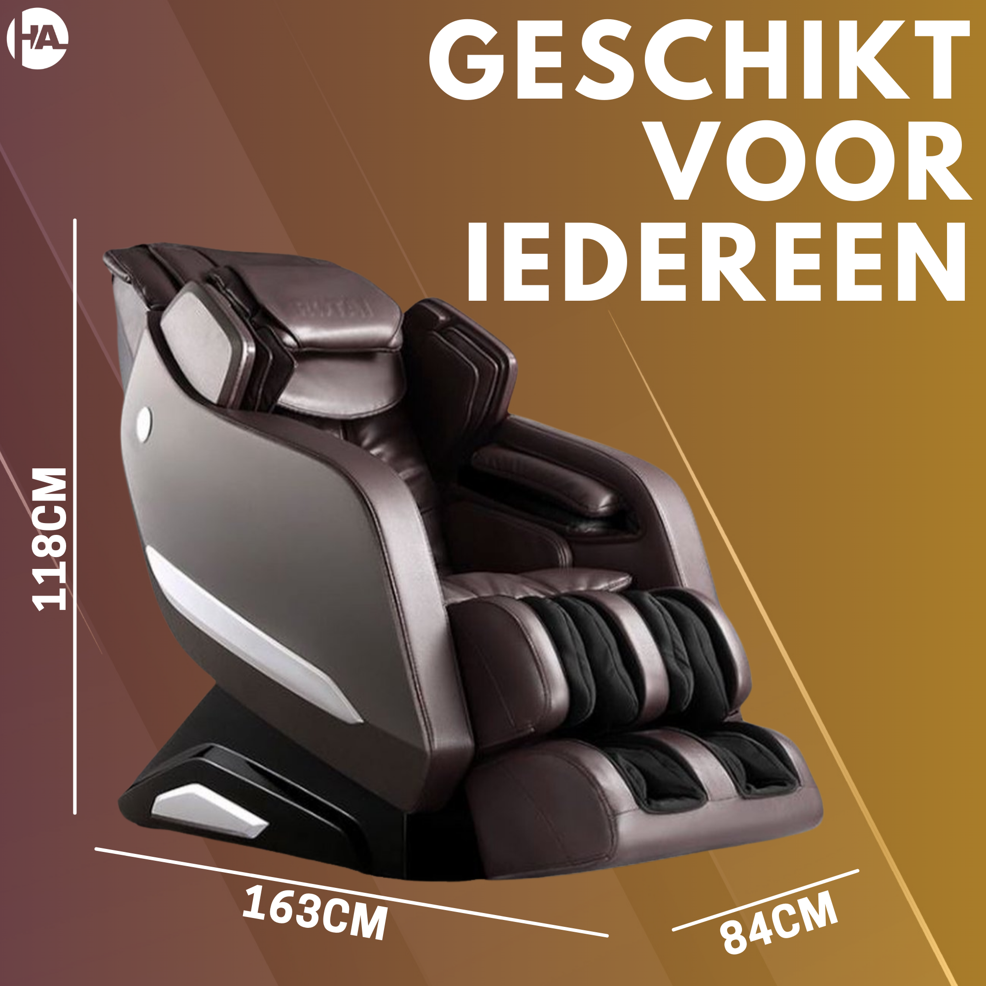 High Aspect® Massagestoel ROTAI - Deep Brown