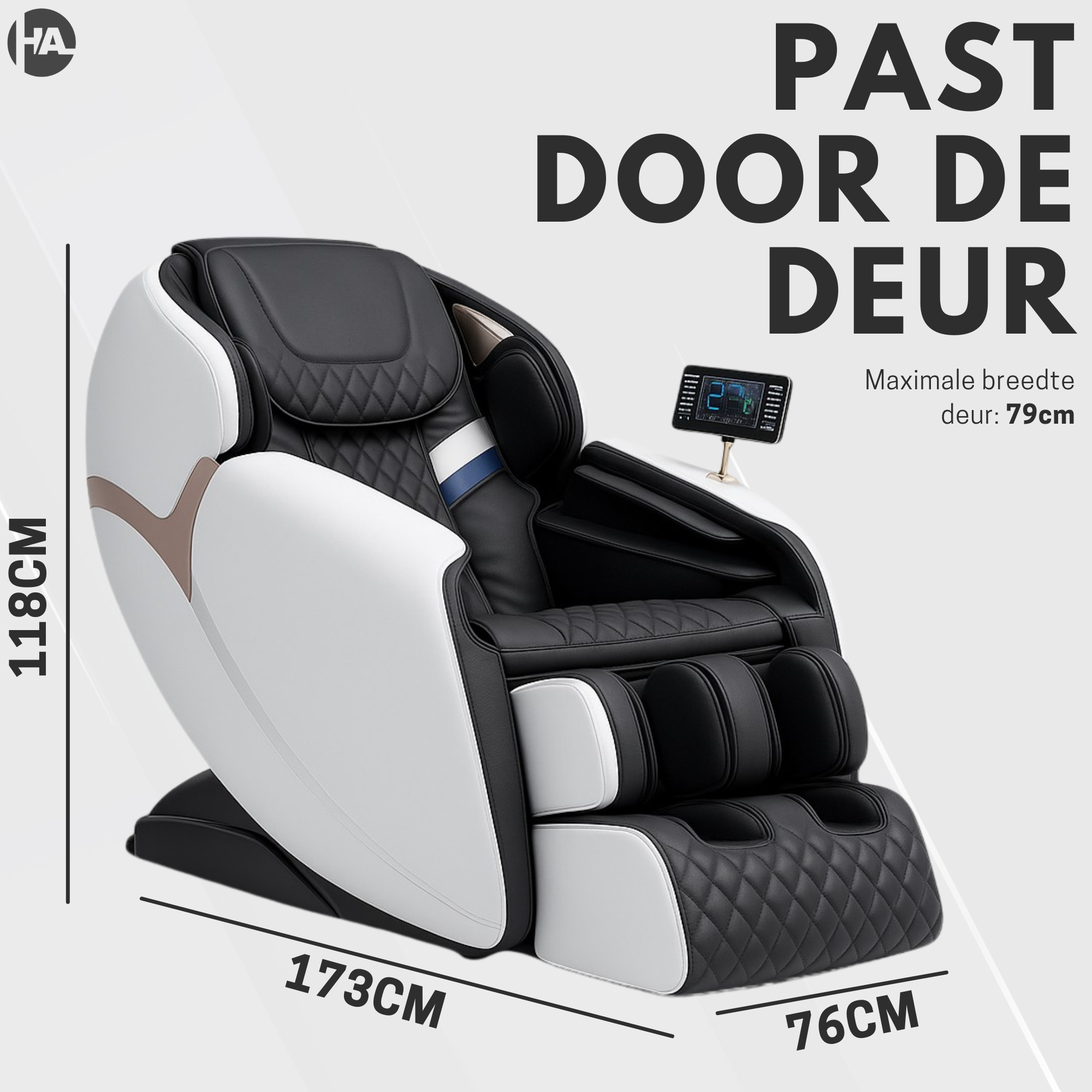 High Aspect® Massagestoel Luxor - Wit