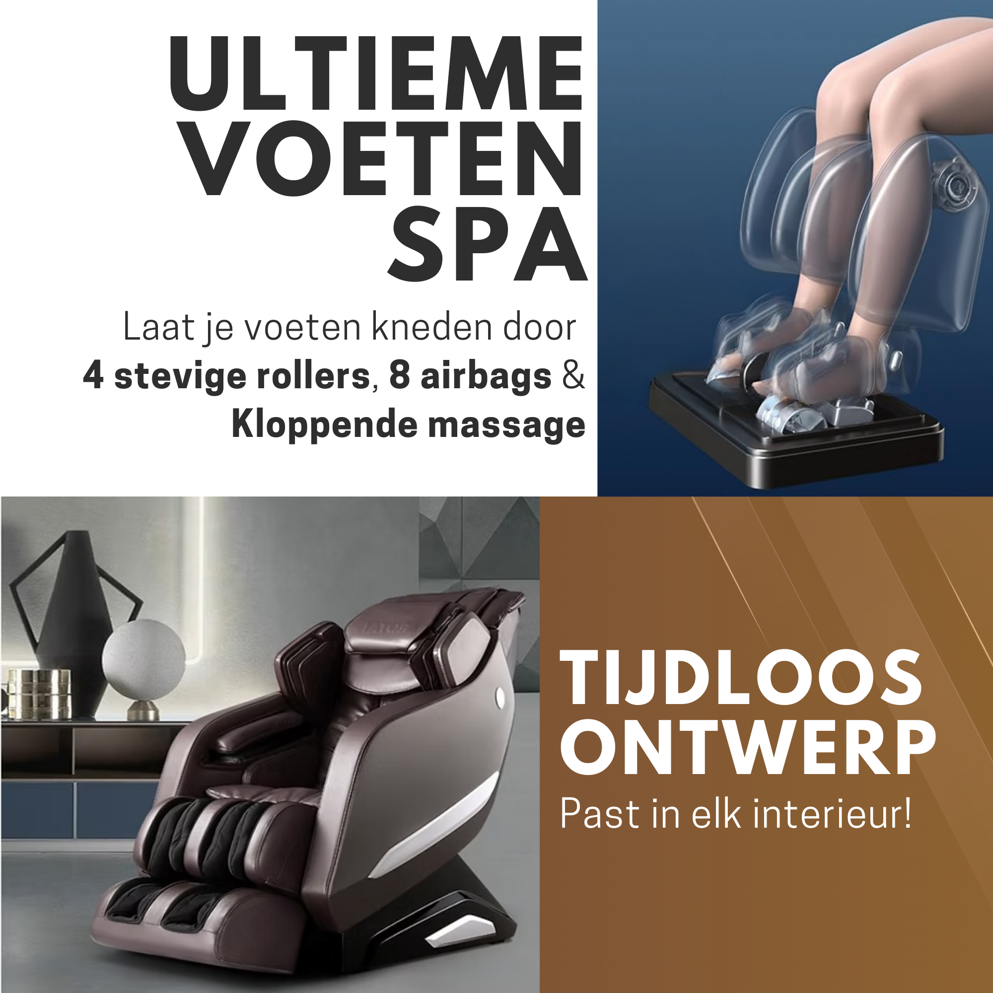 High Aspect® Massagestoel ROTAI - Deep Brown